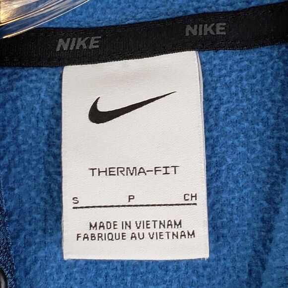 Nike Hoodie Sweatshirt Men's Size Small S Blue Pullover Therma Fit Long Sleeve - Picture 7 of 9